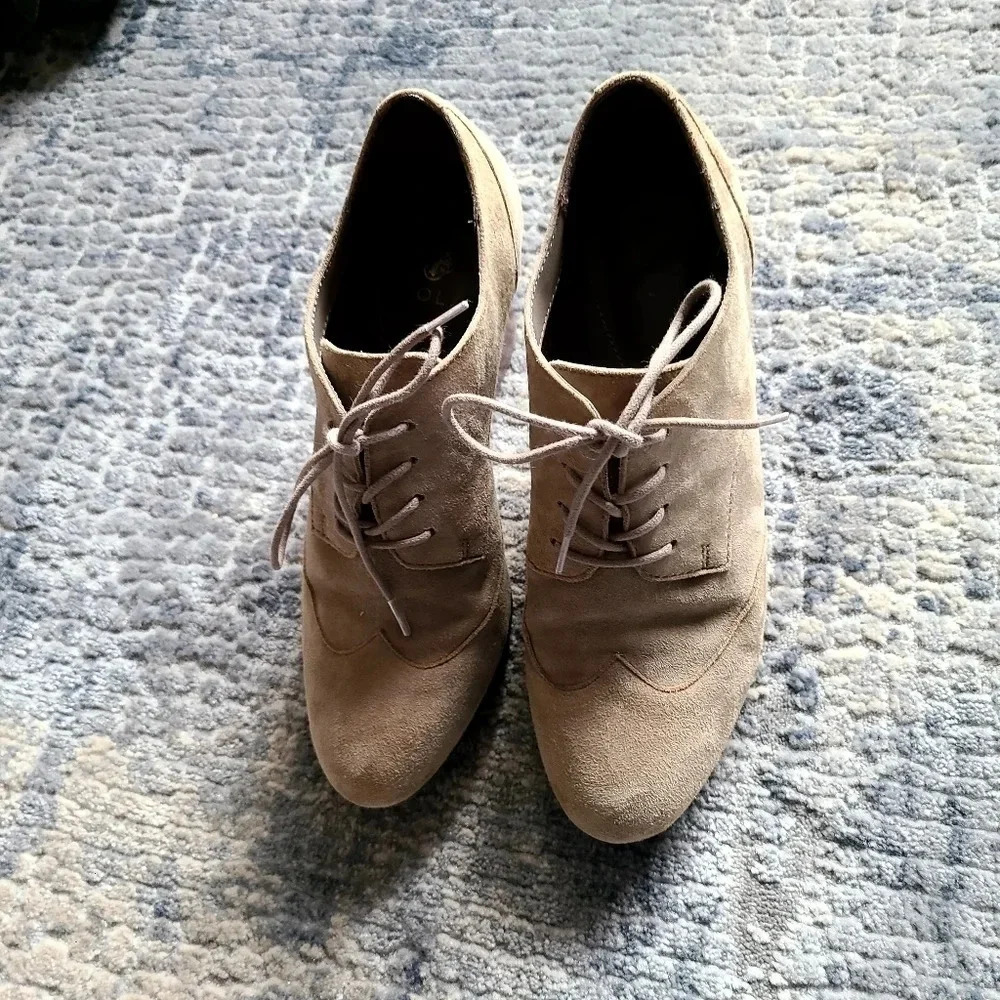 Isola taupe suede booties Size 7.5